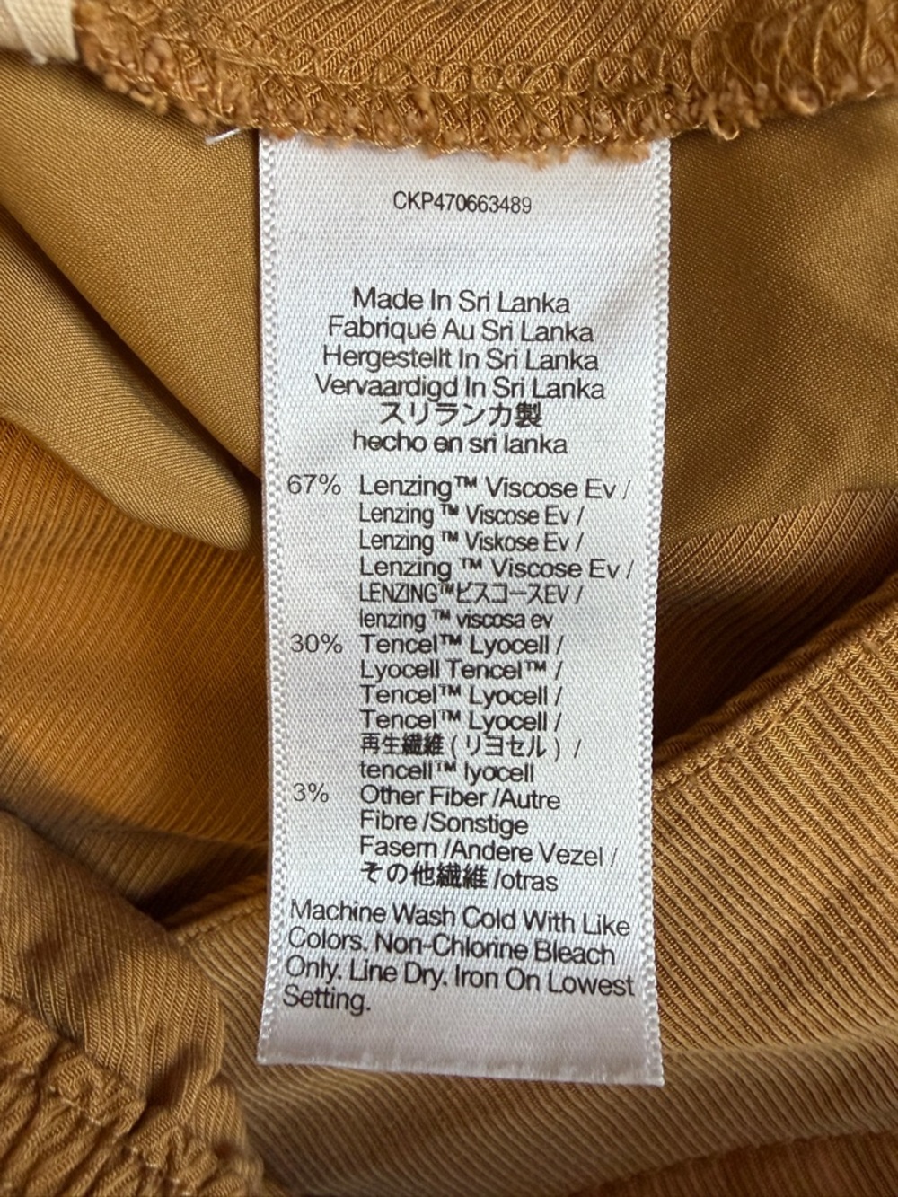 Madewell High-Rise Wide-Leg Pants in Brown Acorn Size 8 #2158 - Picture 5 of 5